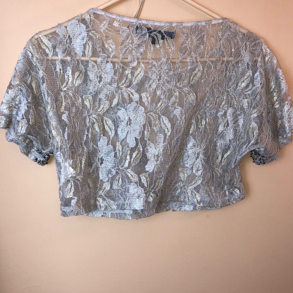 Lace top with beading - Mandees